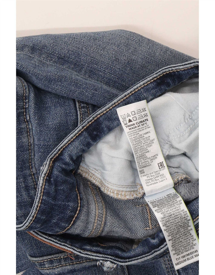 Ανδρικό τζιν ίσιο Marks & Spencer W34 L31 Μπλε βαμβακερό