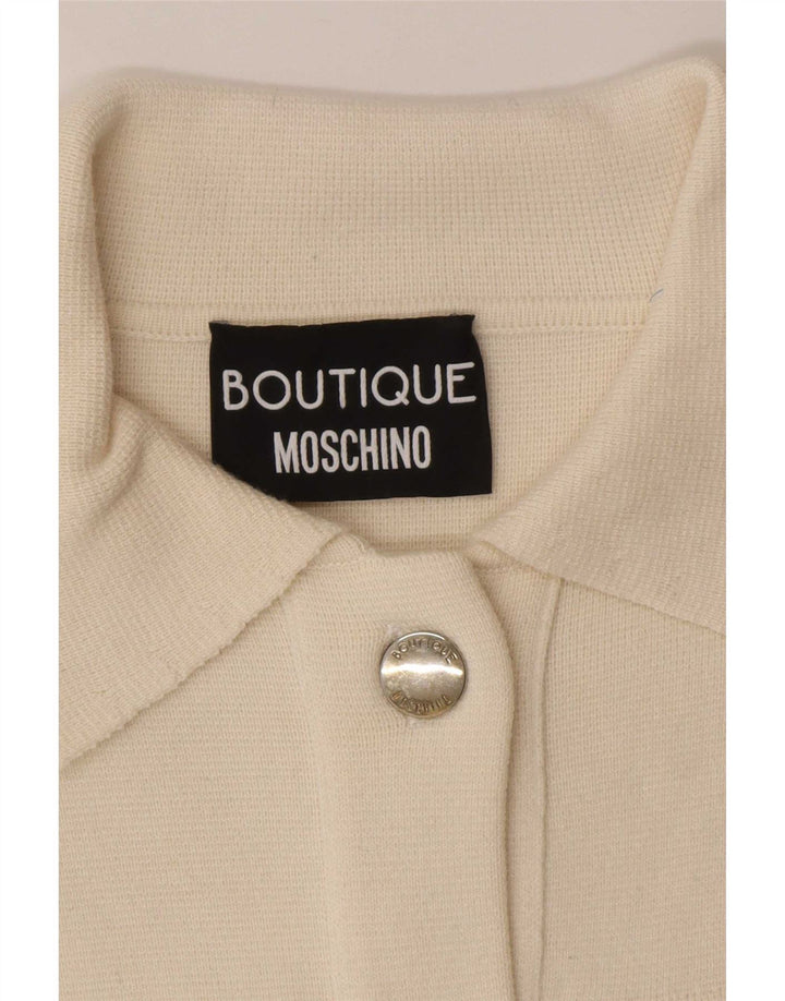 Γυναικεία ζακέτα Moschino UK 8 Small Off White Wool