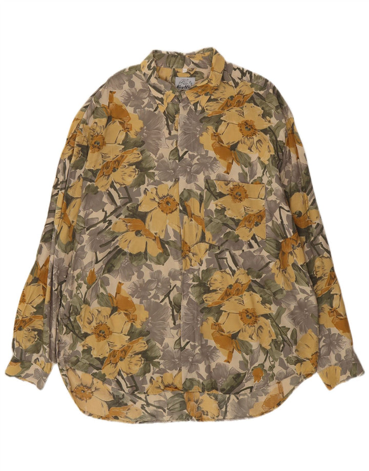 Key West Ανδρικό πουκάμισο XL Πολύχρωμο Floral Viscose