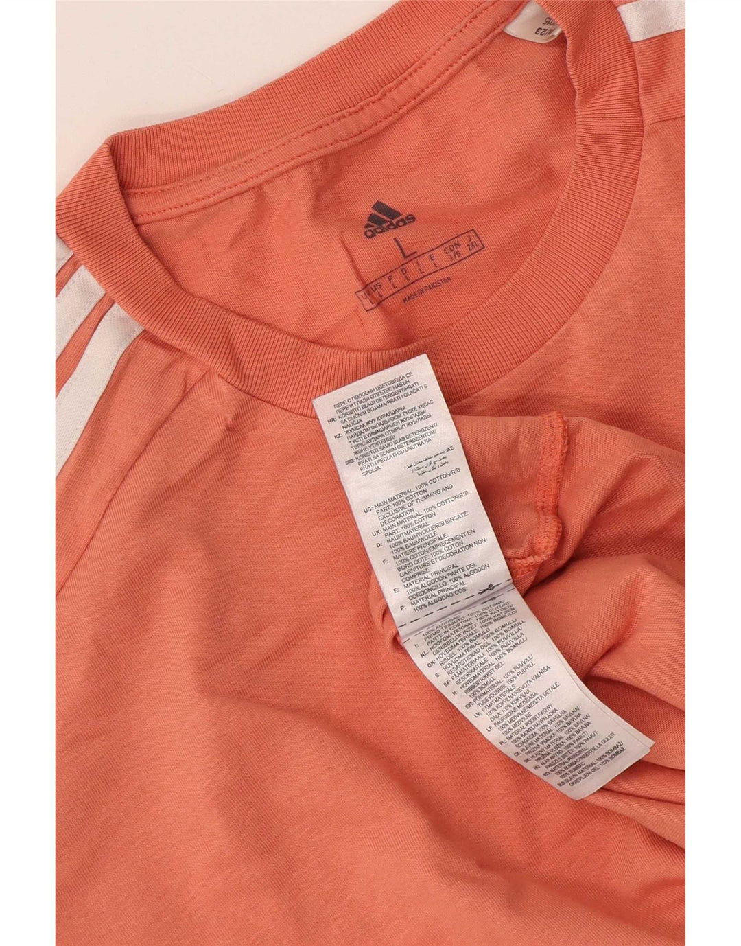 Ανδρικό T-Shirt Adidas Top μεγάλο πορτοκαλί βαμβακερό