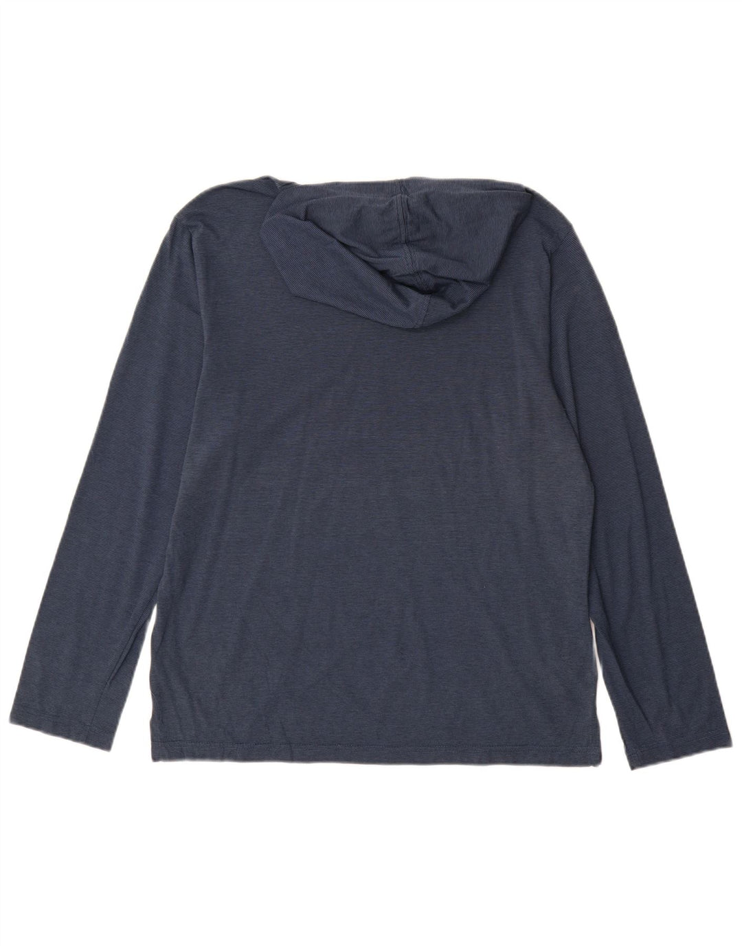 PUMA Mens Hooded Top Long Sleeve Medium Navy Blue Pinstripe