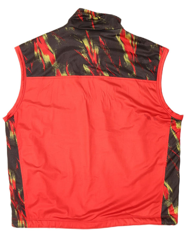 BRIKO Ανδρική Αμάνικη αθλητική φόρμα Top Jacket XL Red Colourblock Polyester