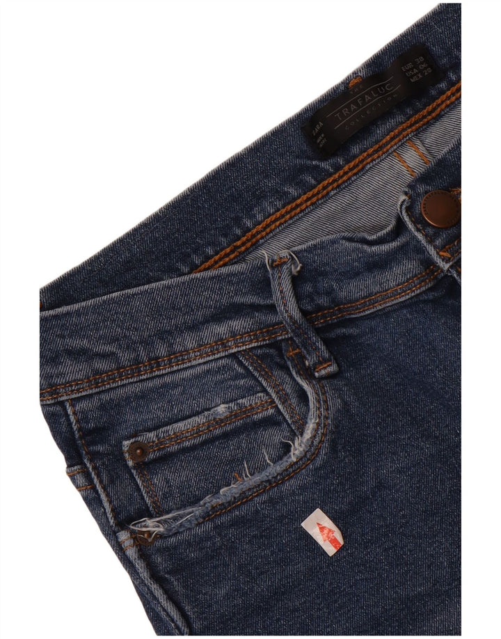 Zara Γυναικείο Cropped Jeans EU 38 Small W28 L24 Blue