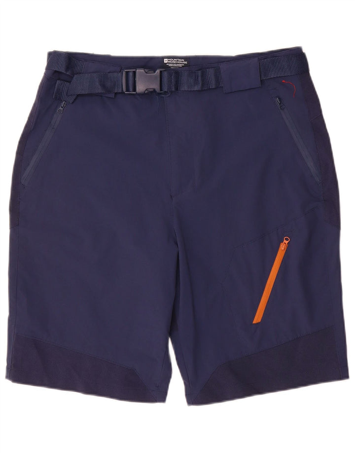 Ανδρικό σορτς φορτίου Mountain Warehouse W34 Large Navy Blue Polyester
