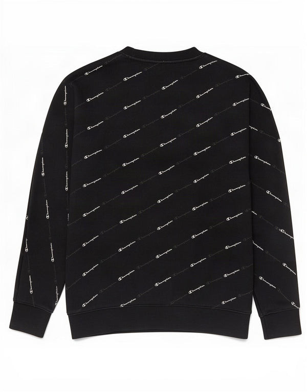 Champion Boys Graphic Sweatshirt Jumper 11-12 ετών μεγάλο μαύρο βαμβακερό