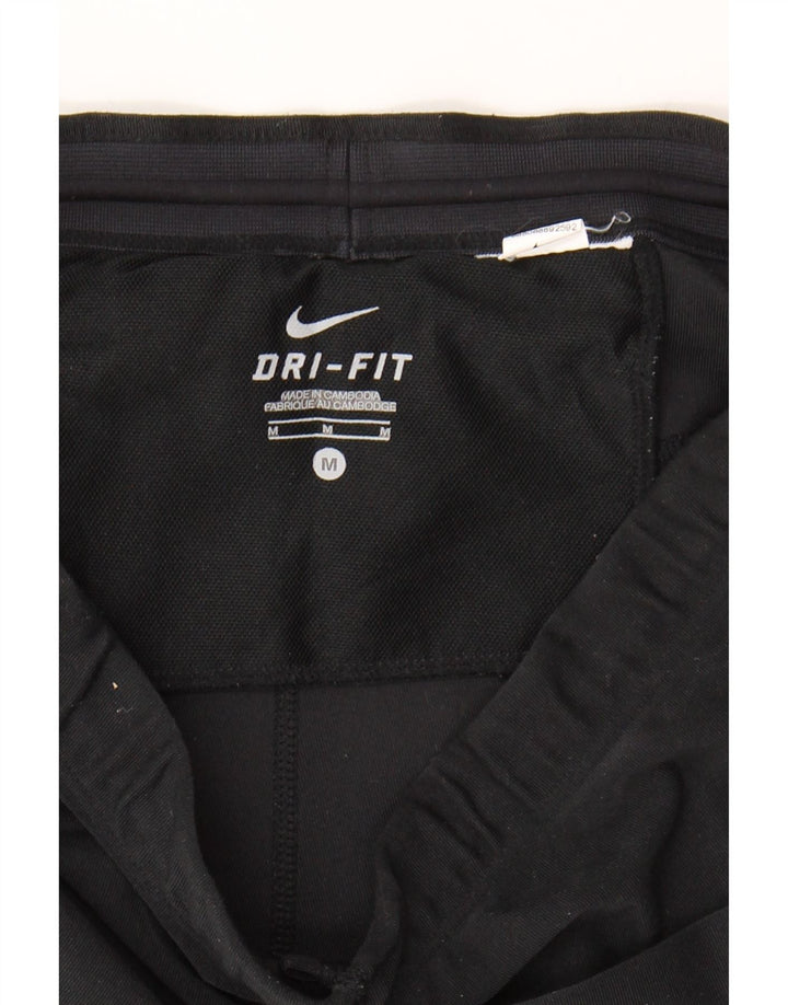 NIKE Womens Dri Fit Bermuda Sport Shorts UK 12 Medium  Black