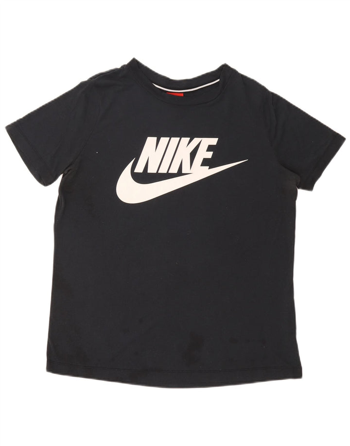 Γυναικείο γραφικό μπλουζάκι NIKE Top UK 14 Medium Navy Blue