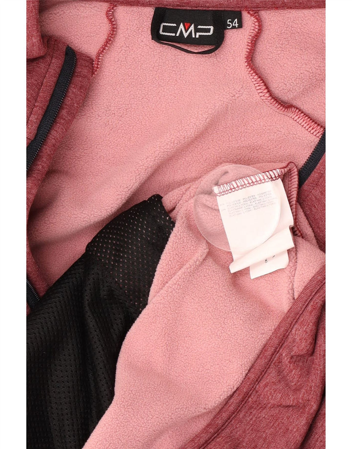 Ανδρική αθλητική φόρμα CMP Top Jacket IT 54 XL Βουργουνδίας με φλύκταινες πολυεστέρας