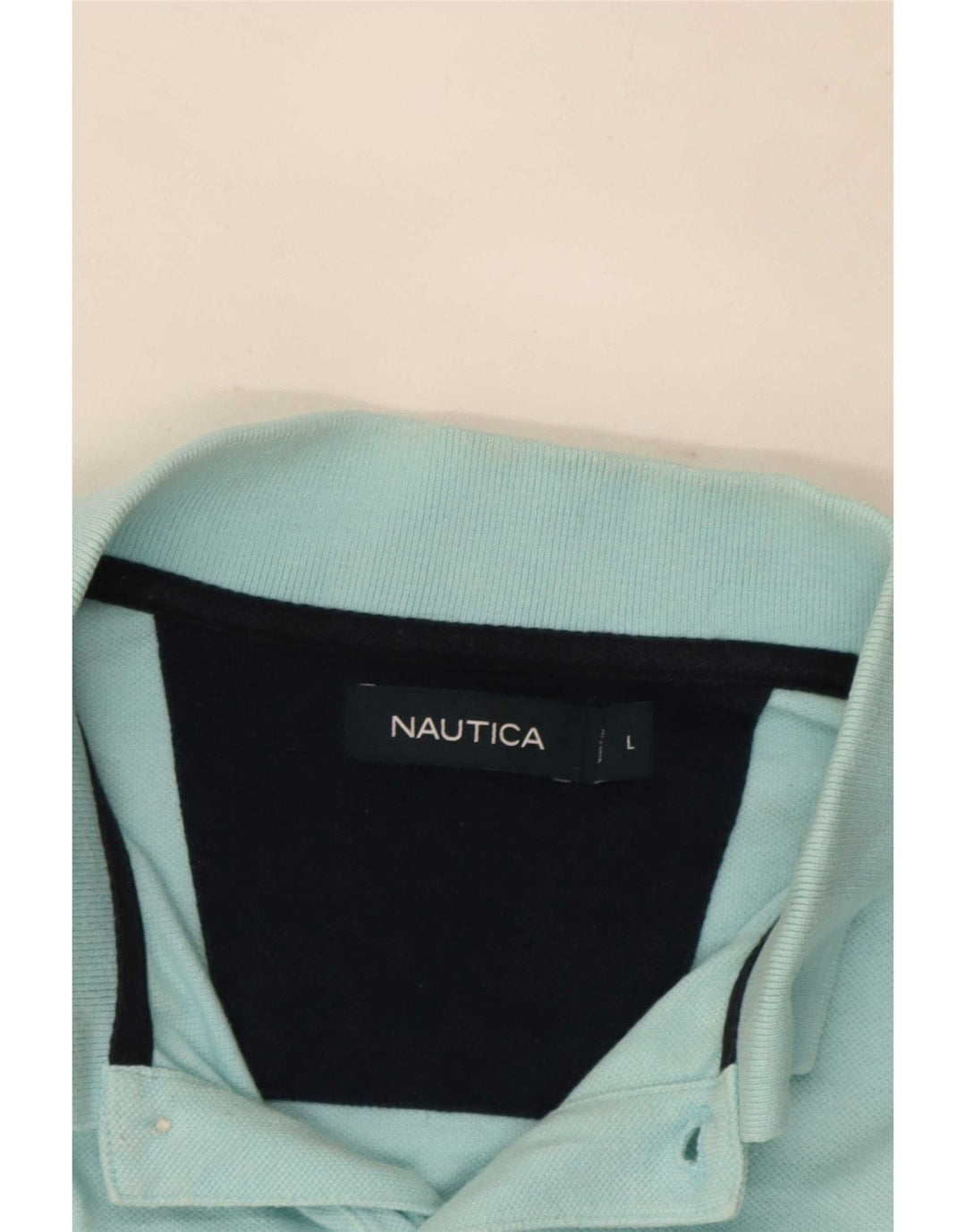 Ανδρικό πουκάμισο πόλο Nautica μεγάλο τιρκουάζ βαμβακερό