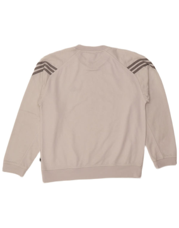 Ανδρική φούτερ ADIDAS, φαρδιά, φούτερ UK 36/38 Small White Polyester