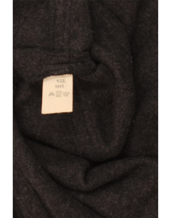 Vintage γυναικείο παλτό με κουκούλα Cape One Size Γκρι μαλλί