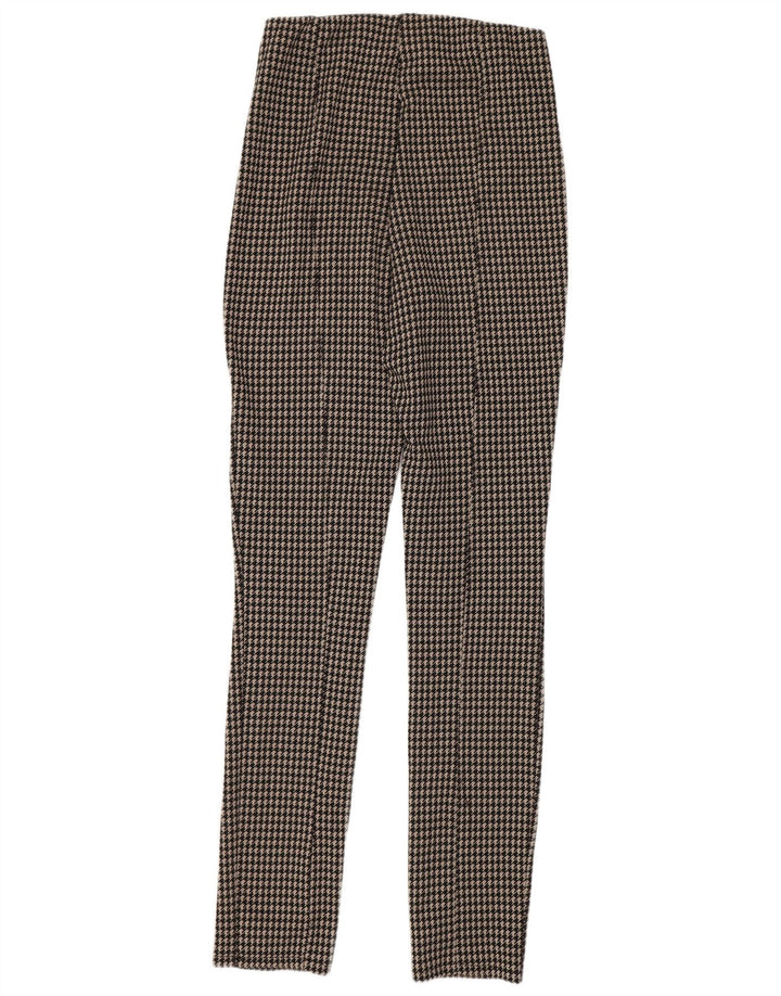 Zara Γυναικεία Κολάν UK 14 Medium Black Houndstooth