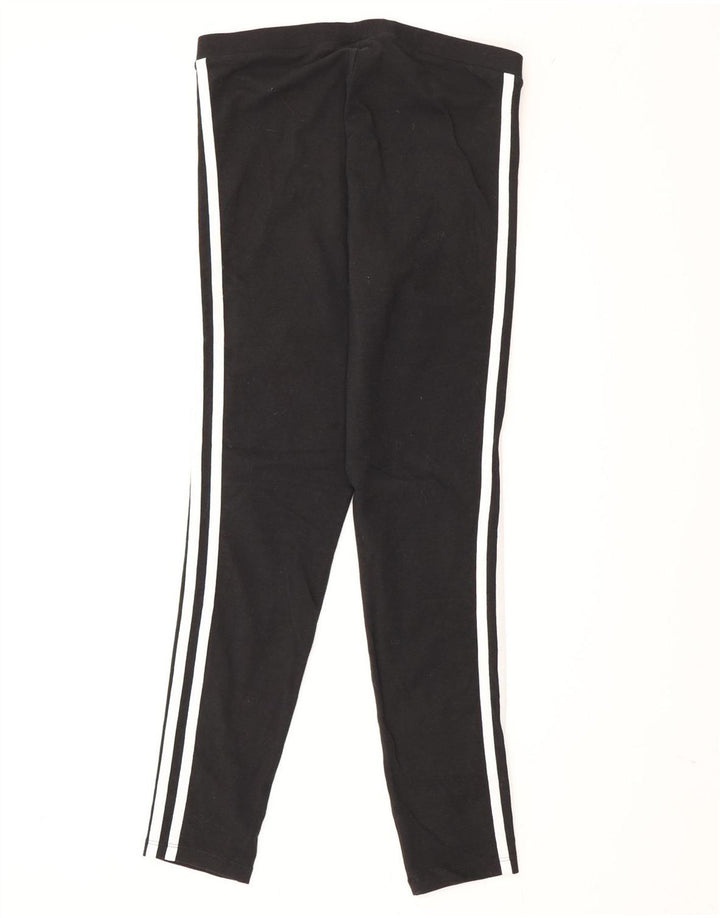 Γυναικείο κολάν Adidas UK 10 Small μαύρο βαμβακερό