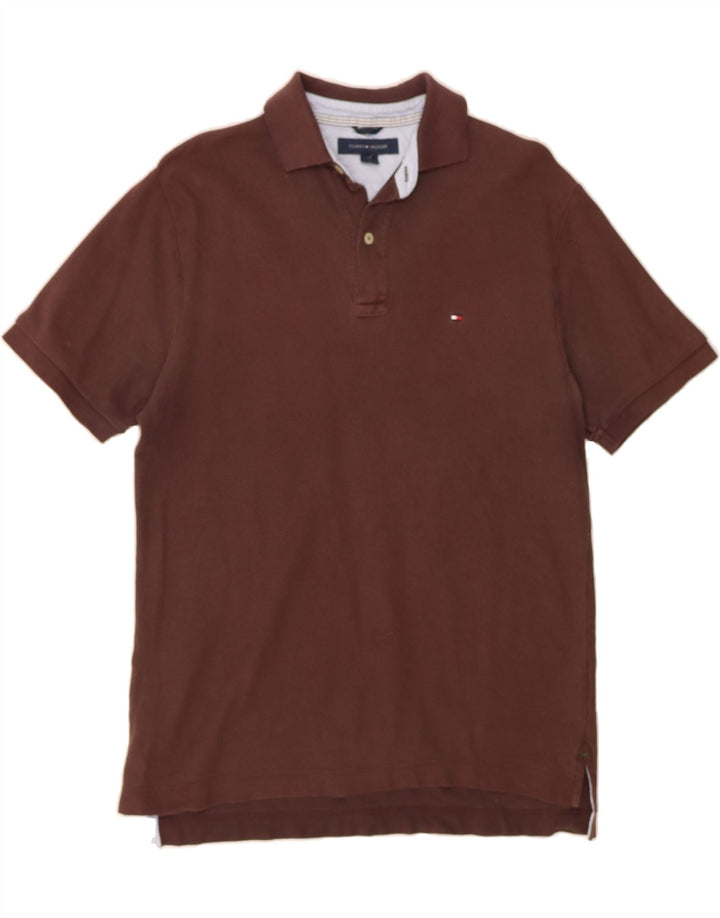 TOMMY HILFIGER Mens Polo Shirt Small Brown Cotton Vintage Tommy Hilfiger and Second-Hand Tommy Hilfiger from Messina Hembry 