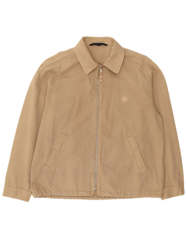 Murphy & Nye Mens Bomber Jacket UK 42 XL Beige Cotton