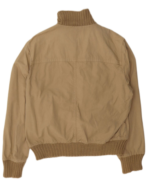 Zara Ανδρικό Bomber Jacket UK 42 XL Beige Cotton