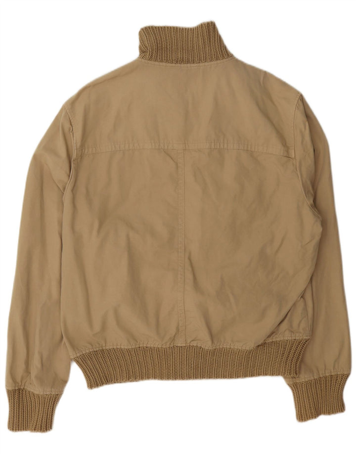 Zara Ανδρικό Bomber Jacket UK 42 XL Beige Cotton