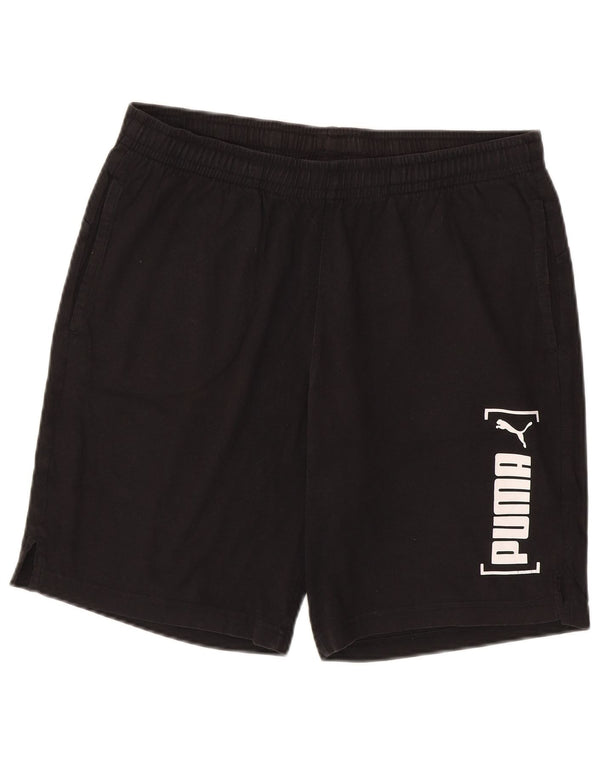 Puma Mens Graphic Sport Shorts Large  Black
