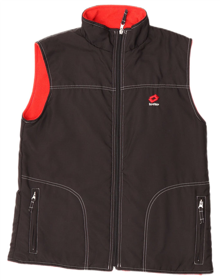 Lotto Mens Reversible Gilet UK 36 Small Black Polyester
