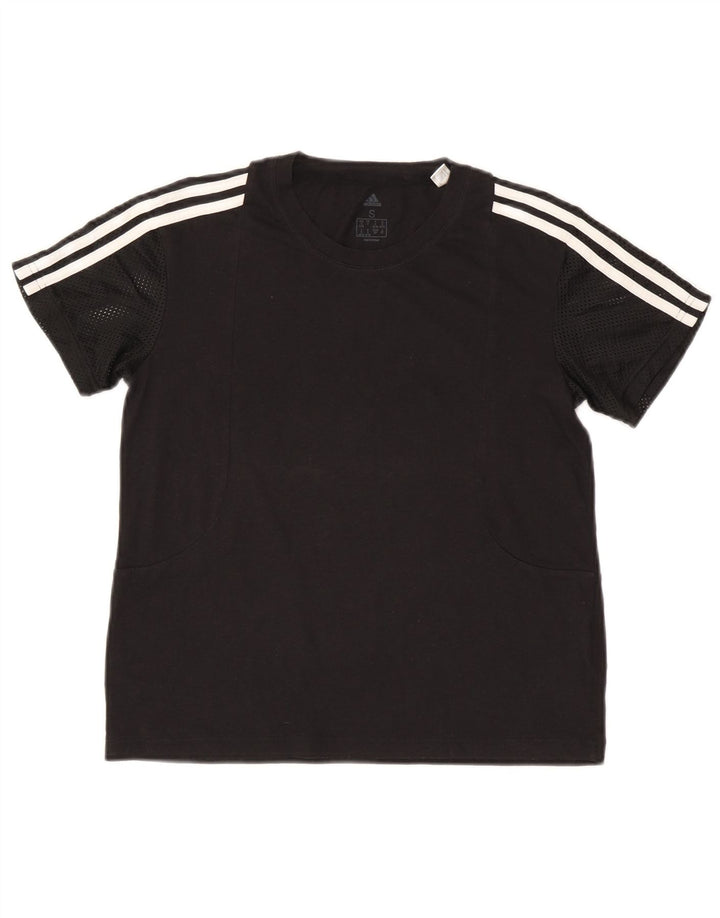 Adidas Γυναικείο T-Shirt Top UK 8/10 Small Black Polyester