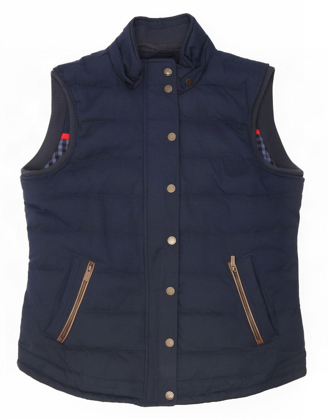 Fat Face Γυναικείο Gilet UK 14 Large Navy Blue Polyester