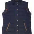Fat Face Γυναικείο Gilet UK 14 Large Navy Blue Polyester