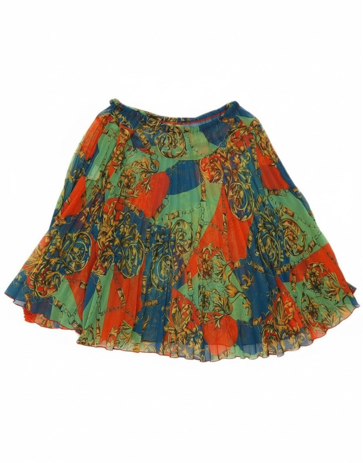 Vintage γυναικεία φούστα σε γραμμή Α W25 XS Πολύχρωμος Floral Πολυεστέρας