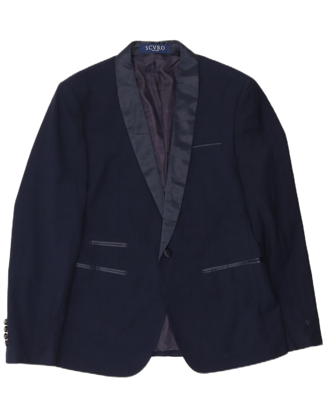 Vintage Ανδρικό σακάκι 1 κουμπιού Blazer IT 52 XL Navy Blue Polyester