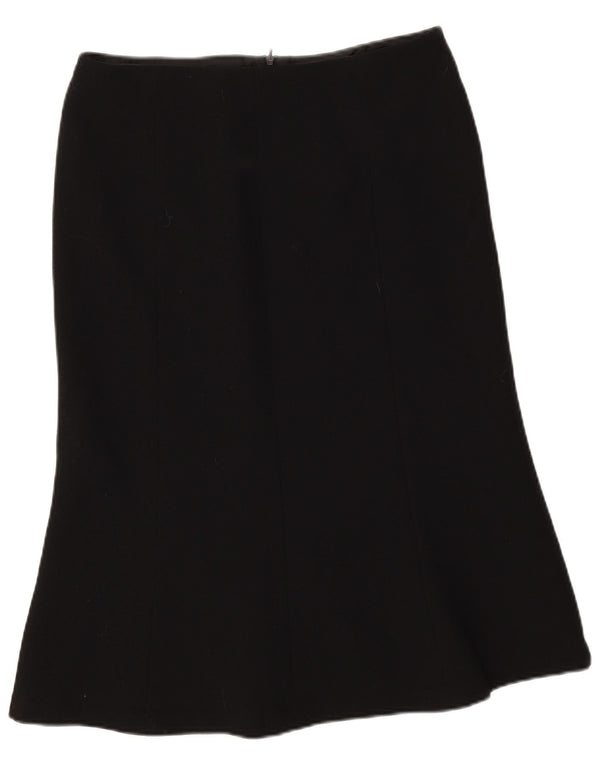 Hobbs Γυναικεία Τρομπέτα Φούστα UK 14 Medium W31 Μαύρο καινούργιο μαλλί