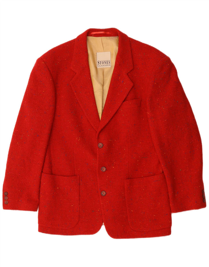 Vintage Ανδρικό σακάκι με 3 κουμπιά σακάκι UK 40 Large Red Flecked