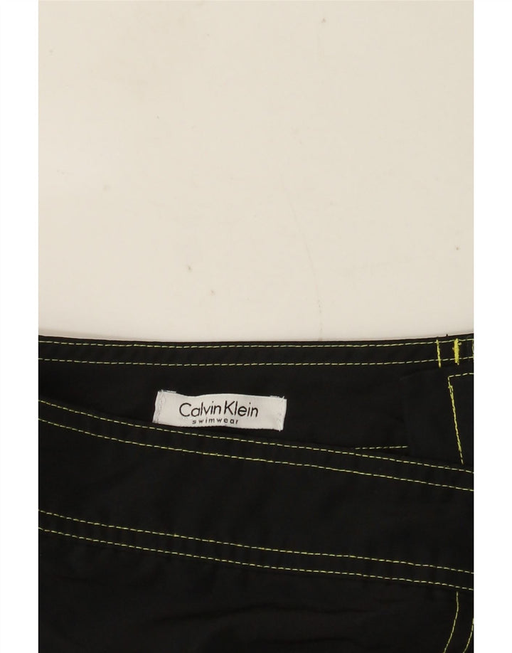 CALVIN KLEIN Ανδρικό γραφικό σορτς κολύμβησης μεγάλο μαύρο