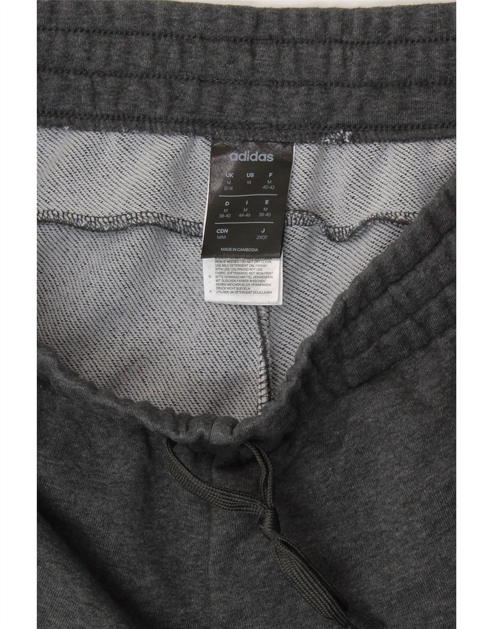 Γυναικεία αθλητική φόρμα ADIDAS Παντελόνι Joggers UK 12/14 Μεσαίο γκρι βαμβακερό