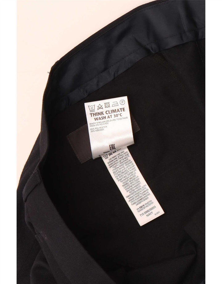 Marks & Spencer Ανδρικό κανονικό ίσιο παντελόνι W42 L29 Navy Blue