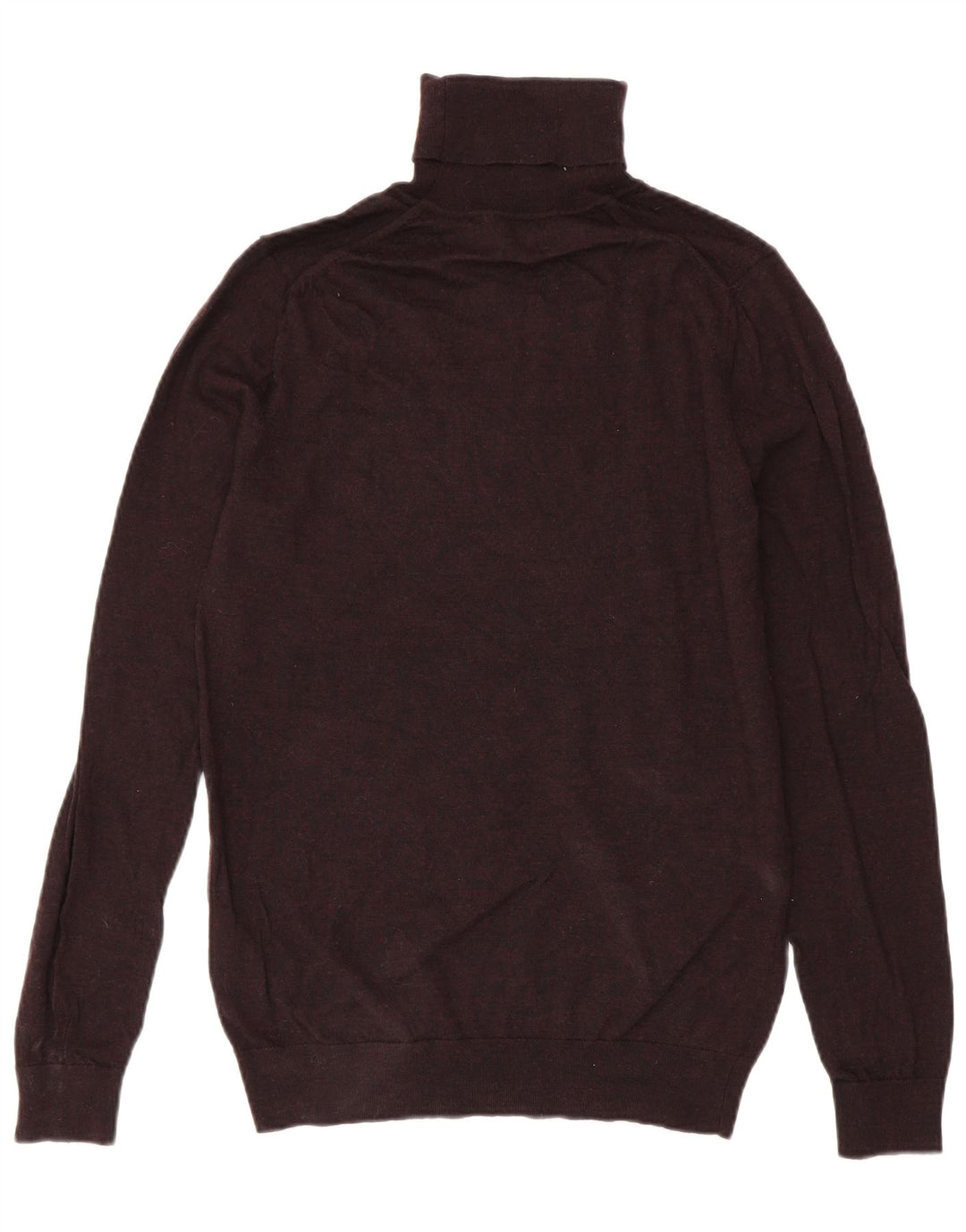 Ανδρικό πουλόβερ Reiss Roll Neck, Μαλλί μεσαίο μπορντό