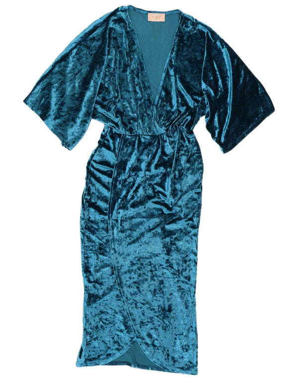 CLUB L LONDON Γυναικείο Maxi Φόρεμα UK 10 Small Blue Polyester