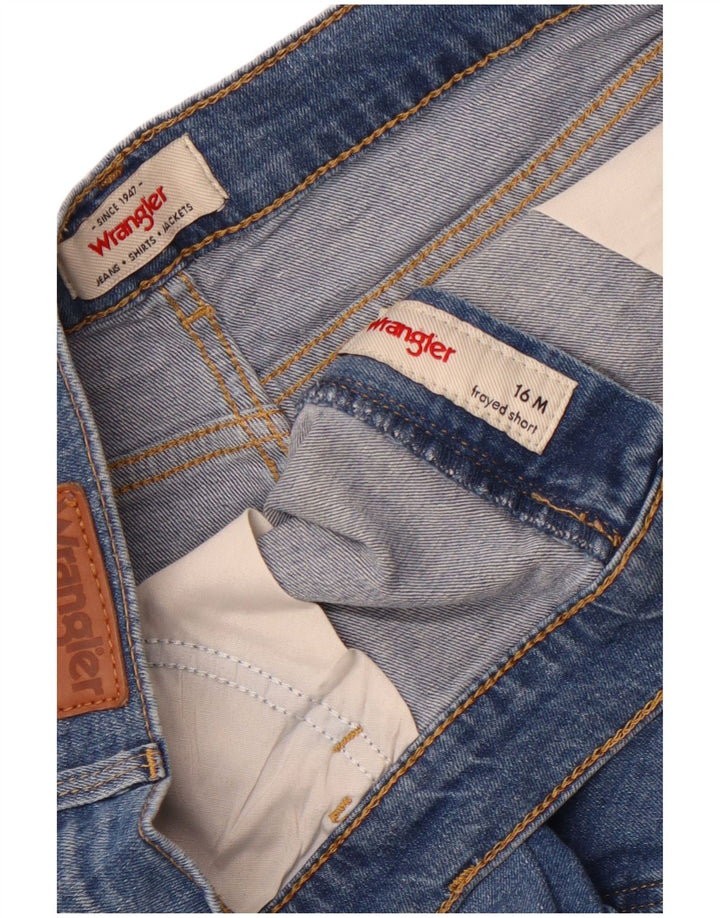 Γυναικείο ψηλόμεσο τζιν σορτς Wrangler US 16 2XL W34 Μπλε