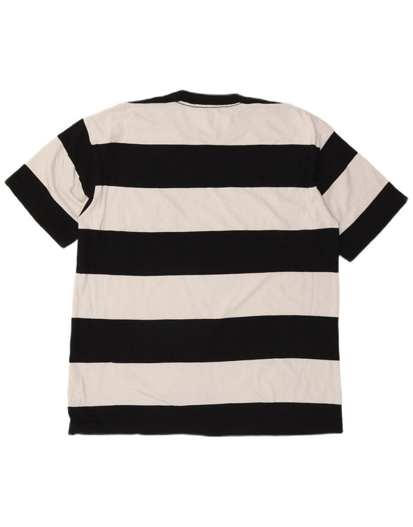 CALVIN KLEIN JEANS Ανδρικό T-Shirt Top Μικρό Μαύρο ριγέ