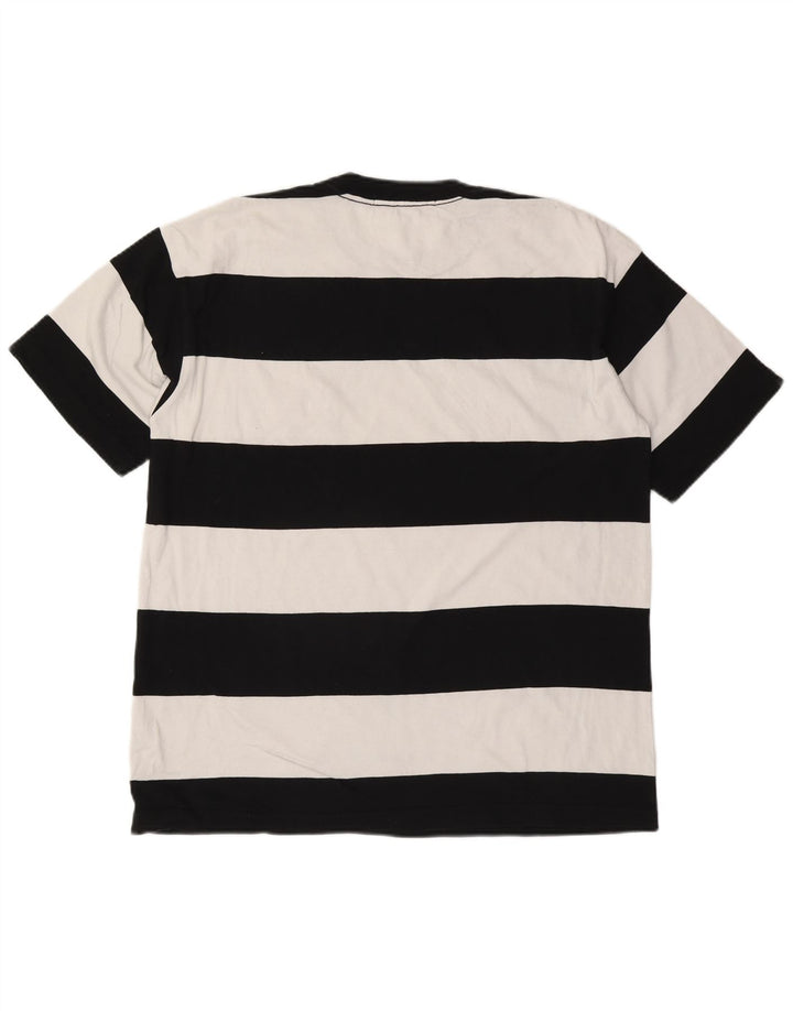 CALVIN KLEIN JEANS Ανδρικό T-Shirt Top Μικρό Μαύρο ριγέ