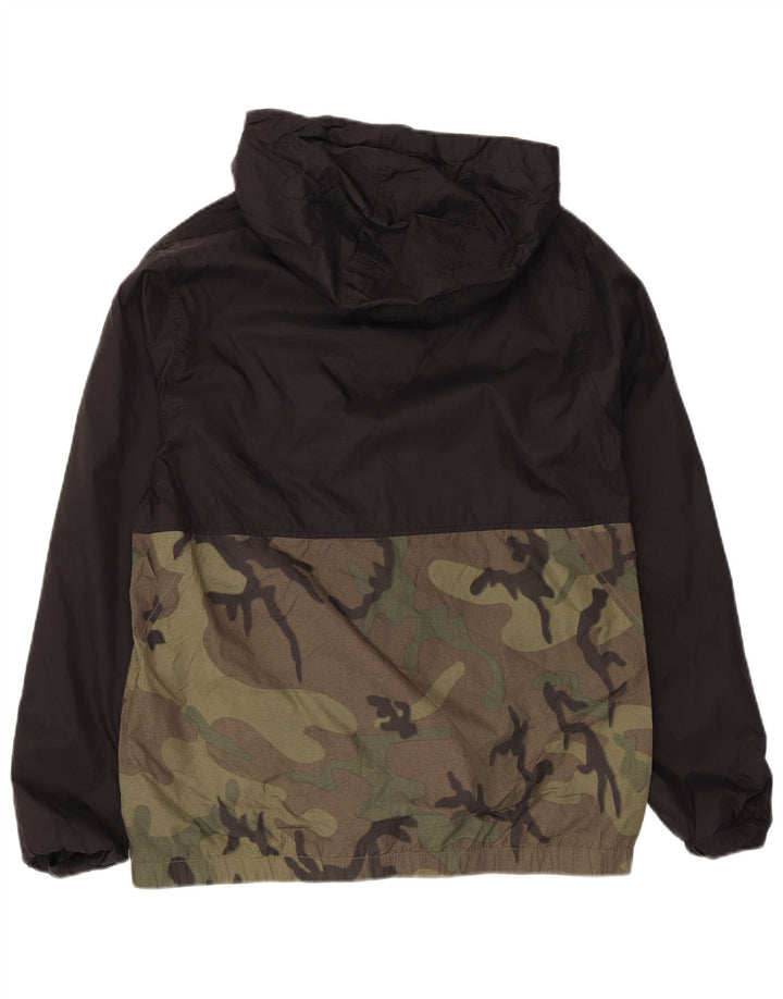 Volcom Ανδρικό μπουφάν βροχής με κουκούλα UK 36 Small μαύρο νάιλον παραλλαγής