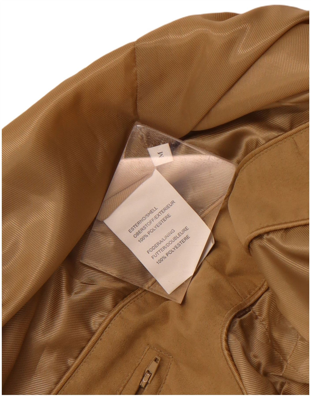 Vintage Ανδρικό Bomber Jacket UK 38 Medium Beige Polyester