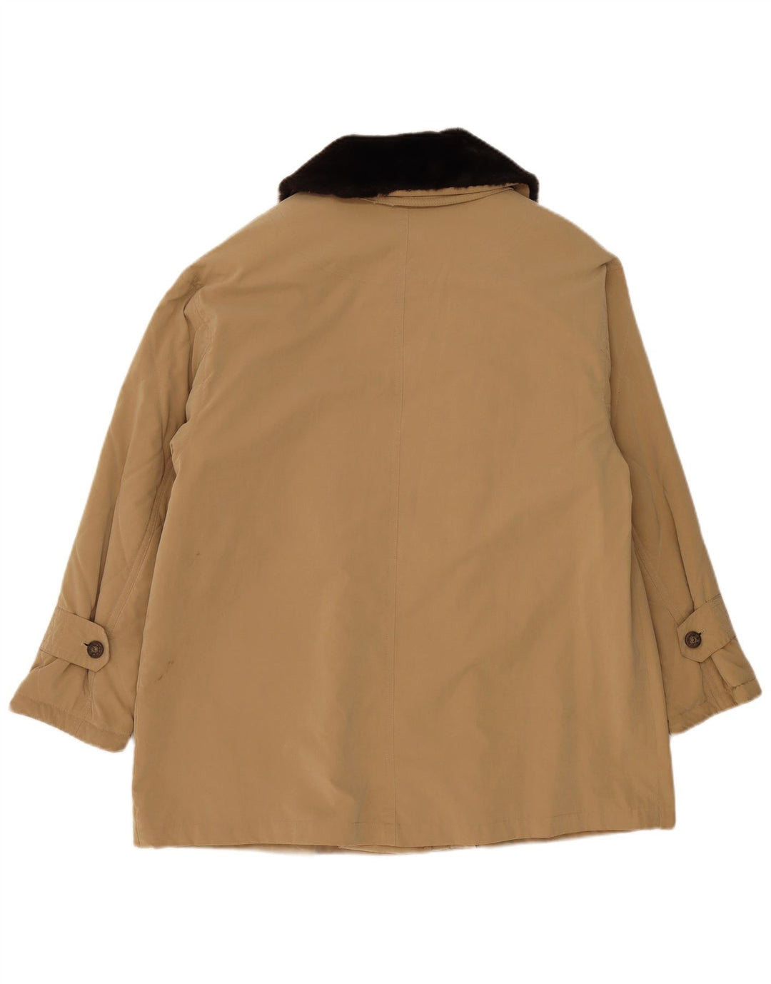Vintage Γυναικείο Oversized Utility Jacket uk 18 XL Beige Polyester