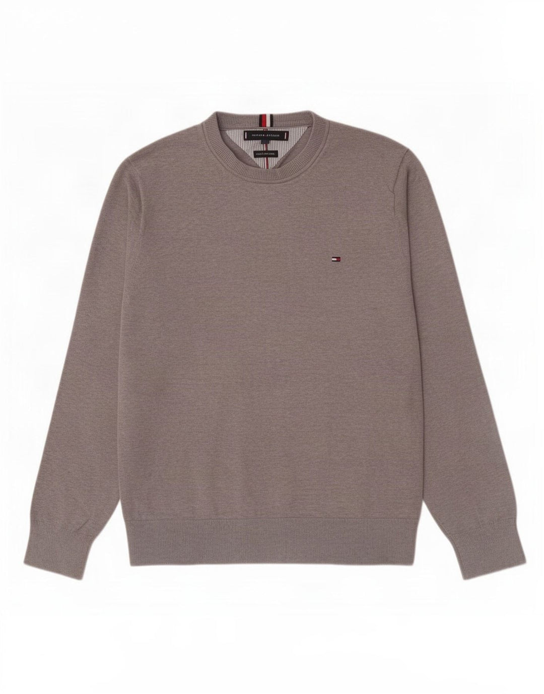 Ανδρικό πουλόβερ με λαιμόκοψη Tommy Hilfiger, μεσαίο βαμβακερό