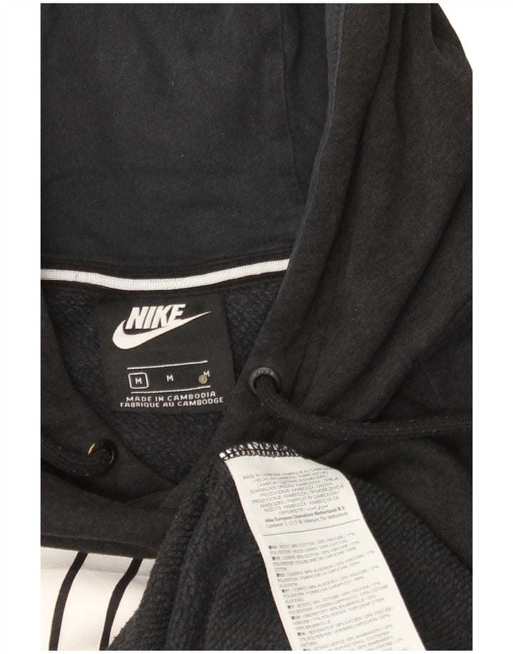 Ανδρικό γραφικό φούτερ NIKE, μεσαίο μαύρο βαμβακερό