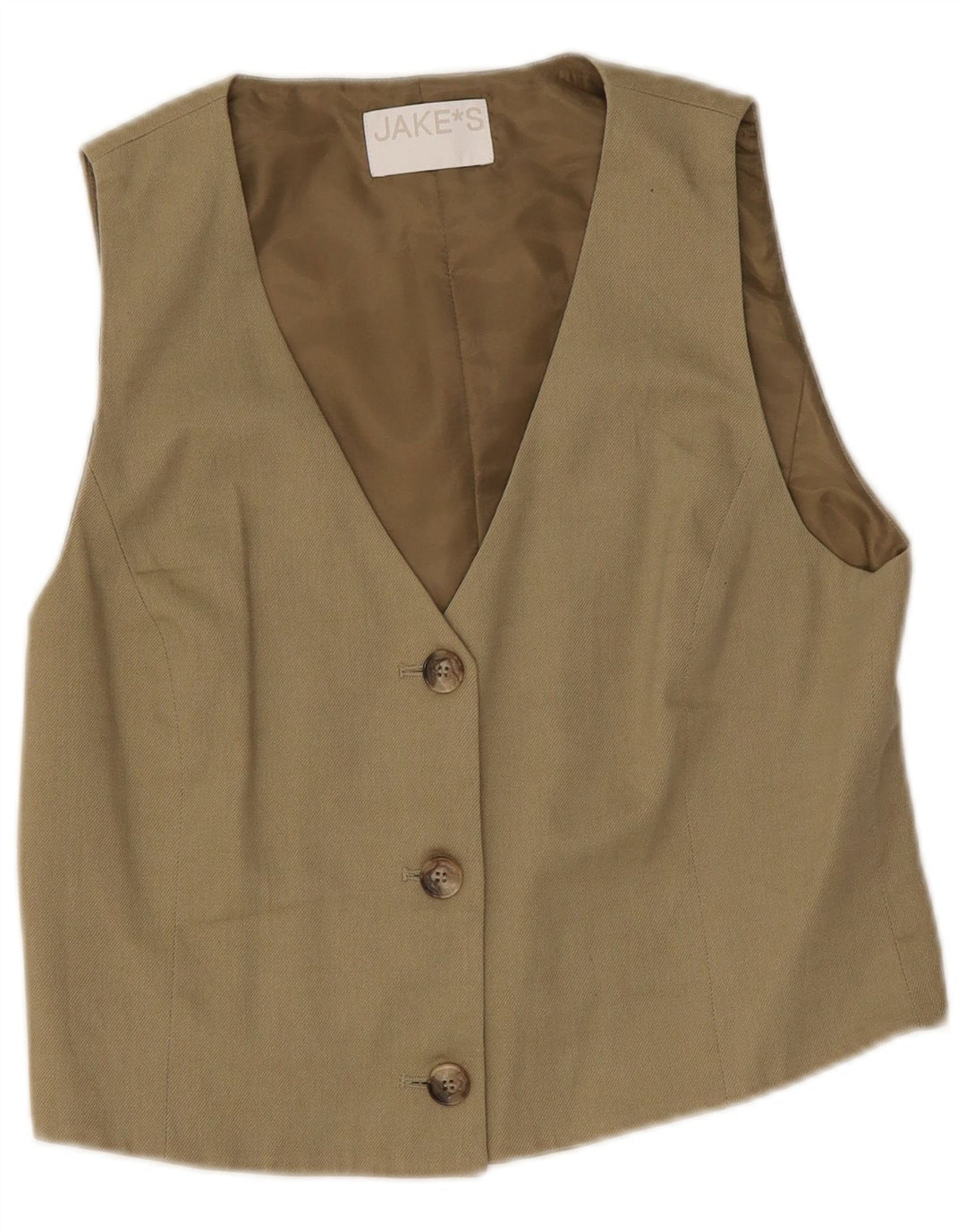 Jake's γυναικείο γιλέκο UK 12 Medium Khaki