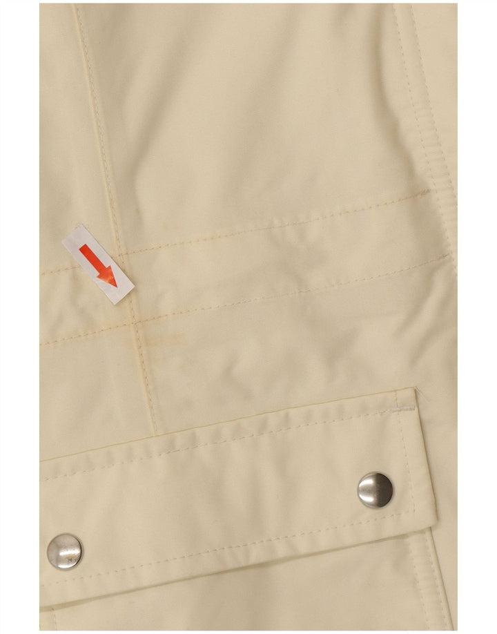 Lands End Γυναικείο Oversized Windbreaker Jacket UK 10 Small Off White Nylon