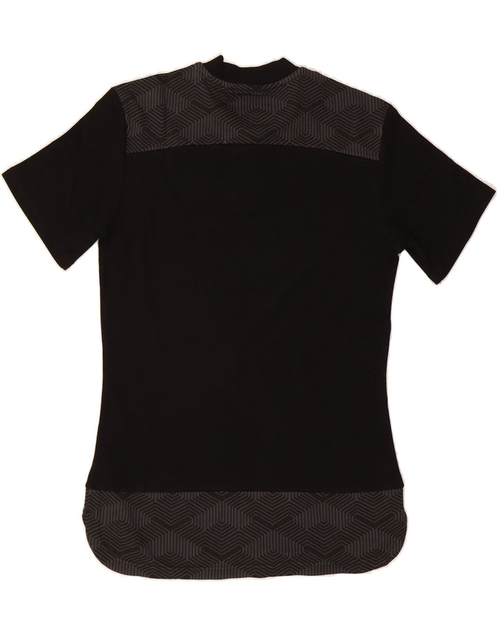 PUMA Mens T-Shirt Top Medium Black Colourblock Vintage Puma and Second-Hand Puma from Messina Hembry 