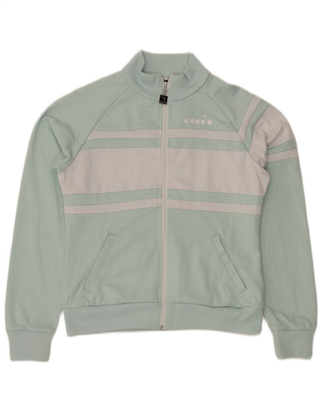 Γυναικεία αθλητική φόρμα DIADORA Top Jacket UK 16 Large Turquoise Colourblock