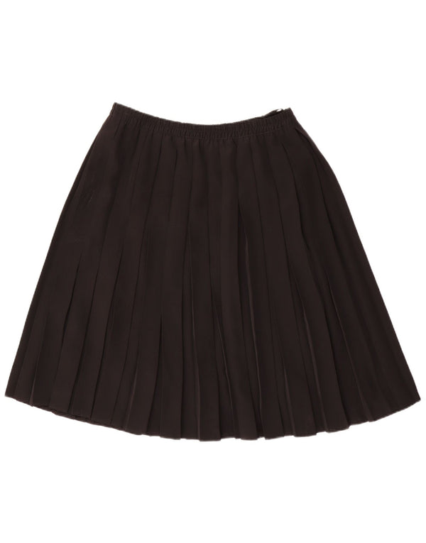 Vintage γυναικεία πλισέ φούστα EU 42 Large W34 Μαύρο Πολυεστέρας