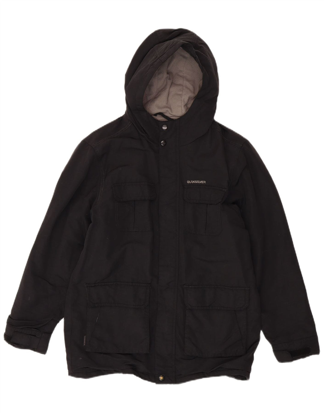 Μπουφάν Quiksilver Boys Hooded Gadded Jacket 13-14 Years Black