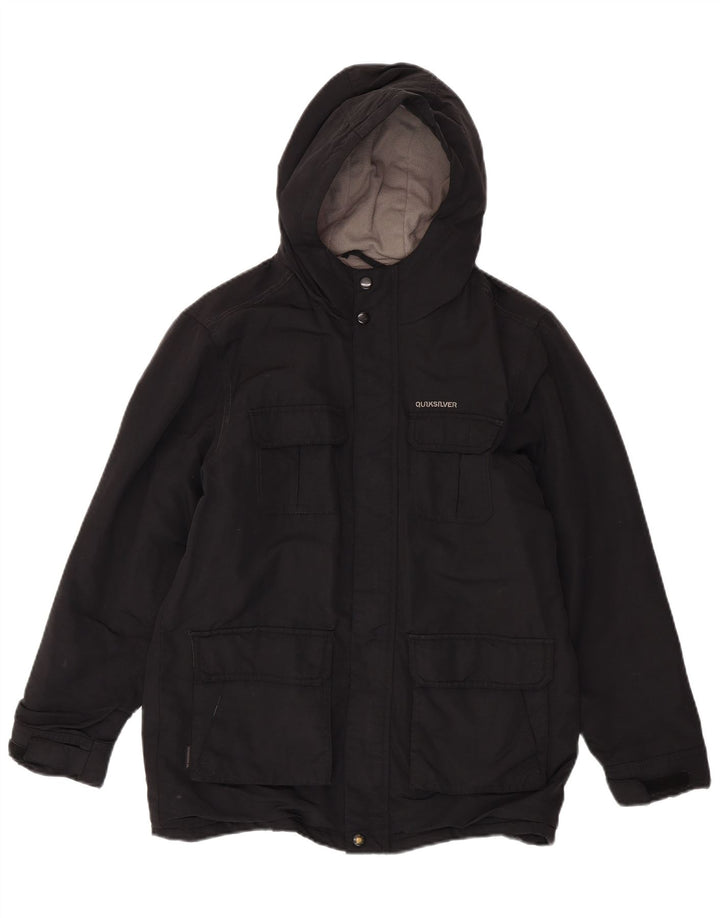 Μπουφάν Quiksilver Boys Hooded Gadded Jacket 13-14 Years Black